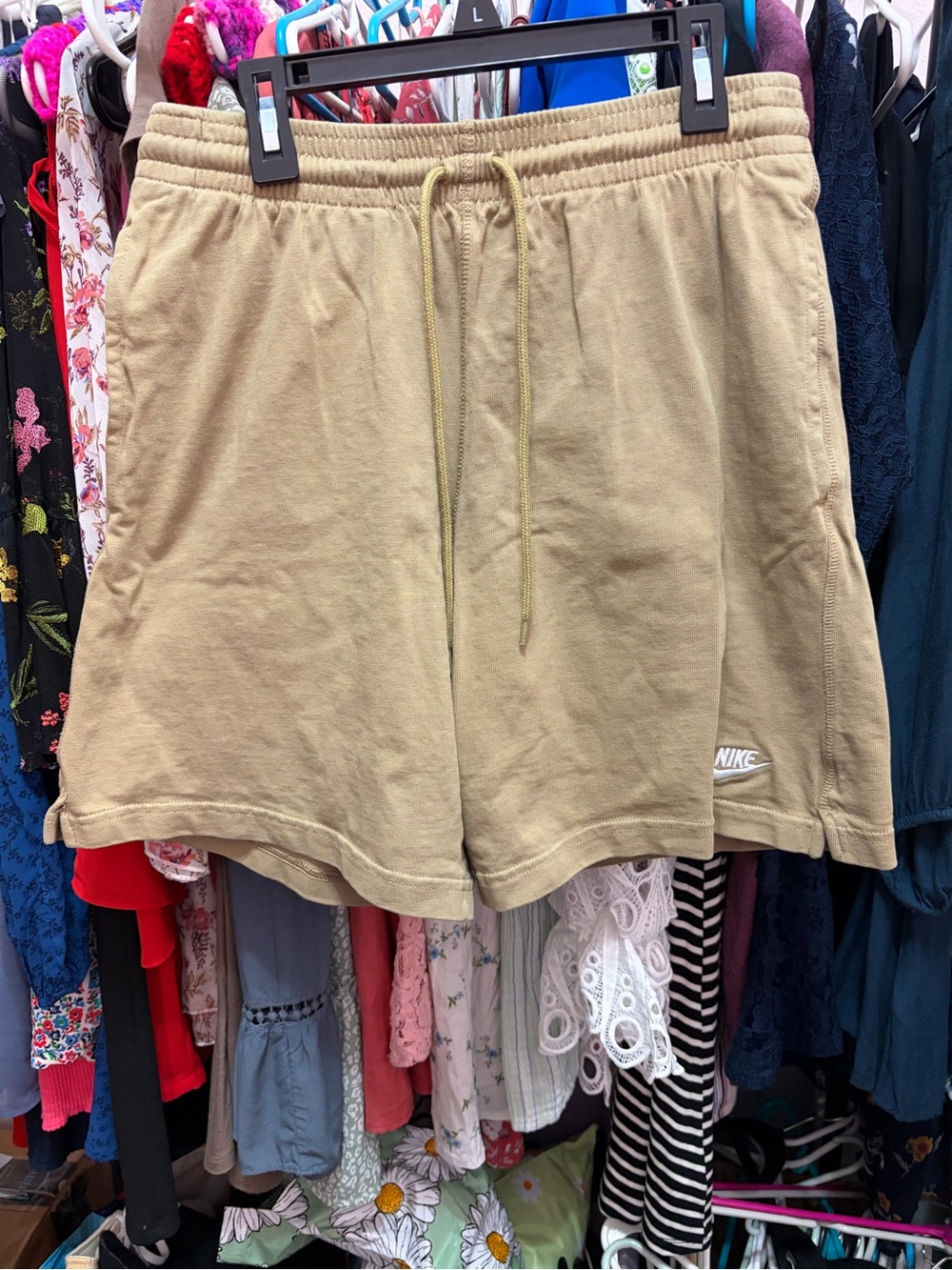 Nike Men’s Tan Athletic Drawstring Shorts